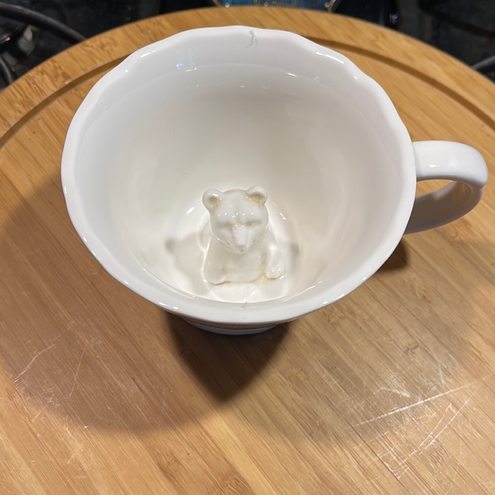 IMM Living Inc Creature Cup Bear Ceramic 8 oz cup